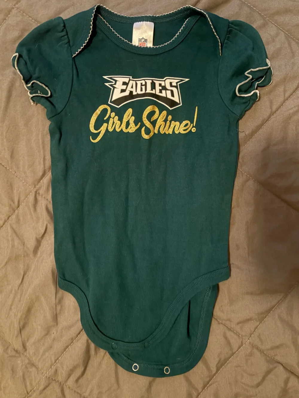 Bundle of Philadelphia Eagles Baby Girl Onesies 💚🦅